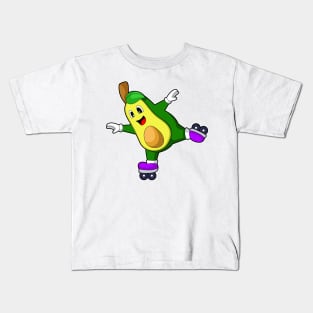 Avocado Inline skating Roller skates Kids T-Shirt